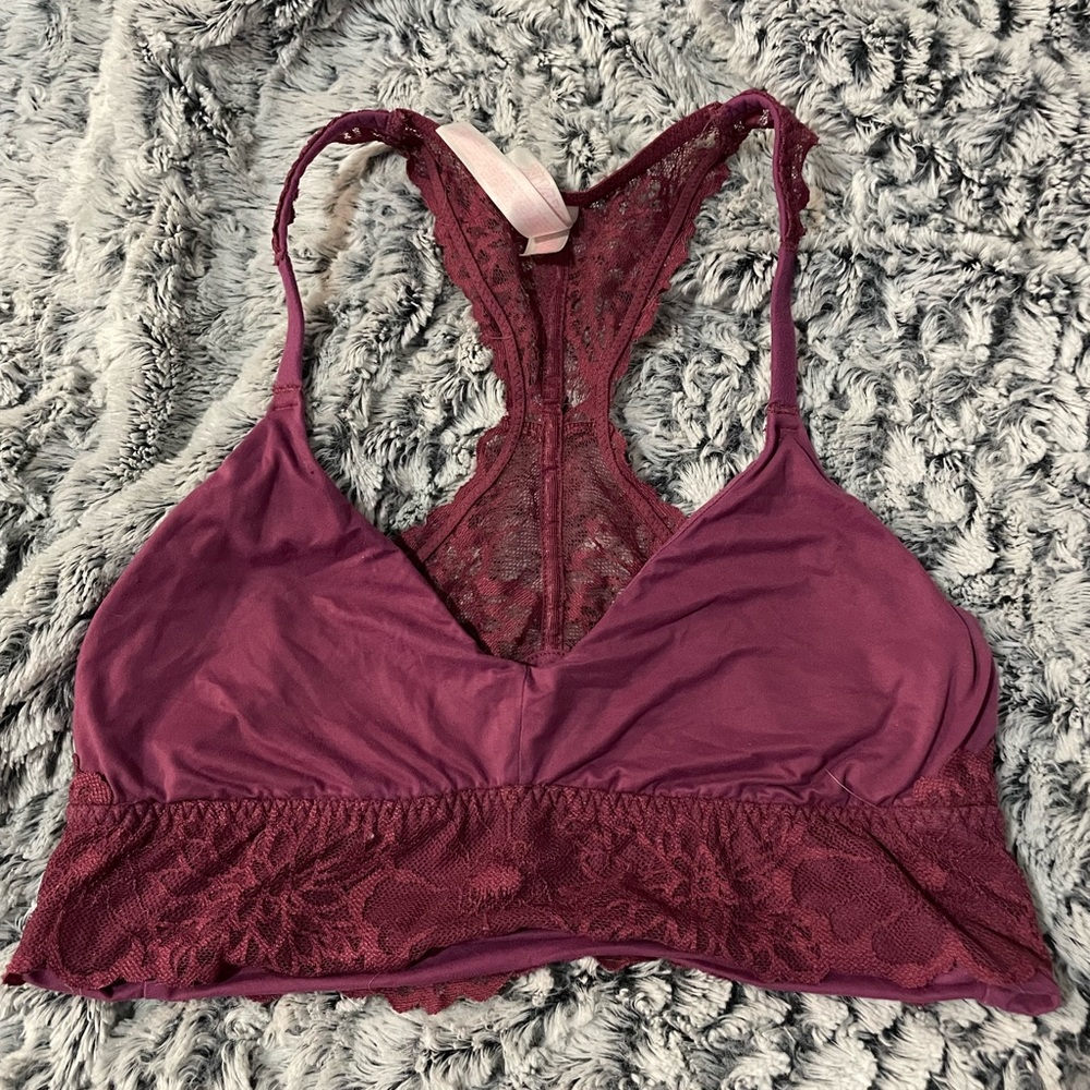 pink lace bralette never worn before